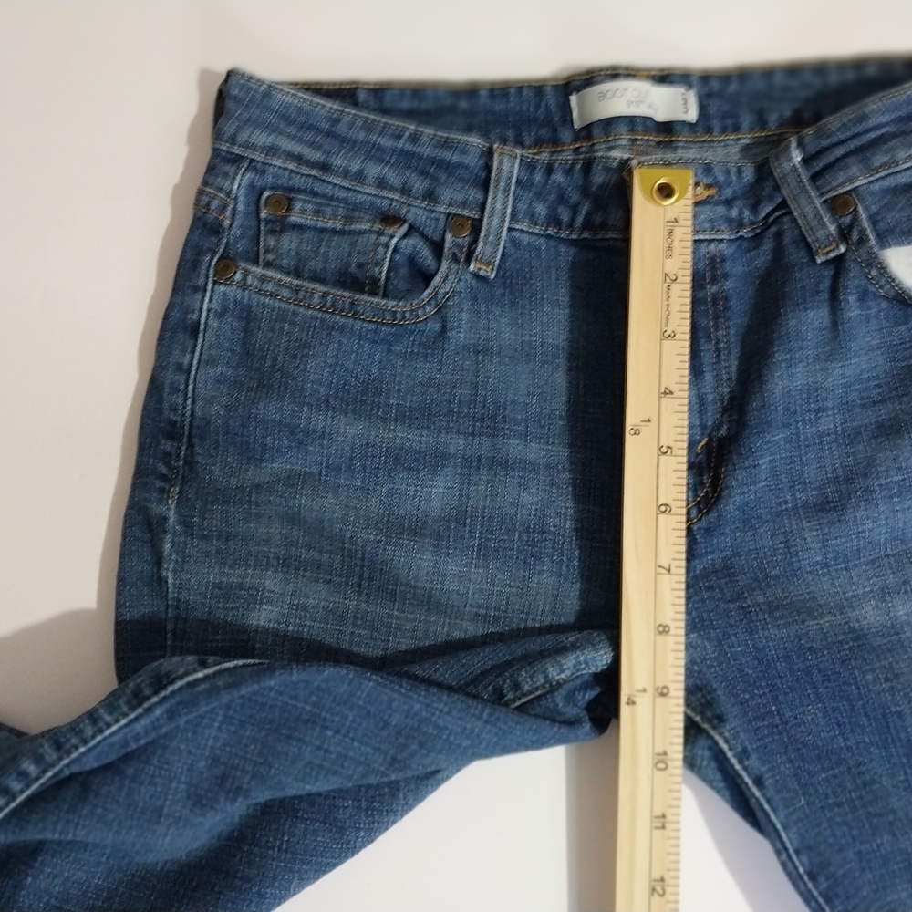 Levis 515 Boot Cut   Western  Straight Leg  Blue Denim Jeans Women's 12 P. - Picture 9 of 11